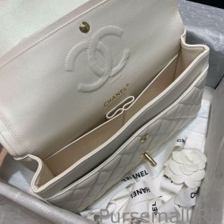 7 Star Classic Flap Bag A1112 Beige