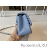 Knockoff Classic Flap Bag A1113 Blue Silver Hardware
