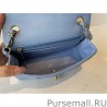 Knockoff Classic Flap Bag A1113 Blue Silver Hardware