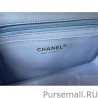 Knockoff Classic Flap Bag A1113 Blue Silver Hardware