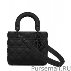 Designer Christian Dior Lady Dior My Abcdior Bag Black