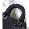 Designer Christian Dior Lady Dior My Abcdior Bag Black