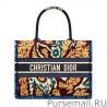 High Christian Dior Small Book Tote Bag Blue