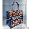 High Christian Dior Small Book Tote Bag Blue