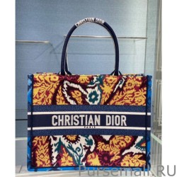 High Christian Dior Small Book Tote Bag Blue