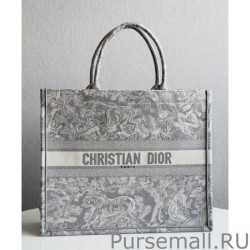 1:1 Mirror Christian Dior Book Tote Gray