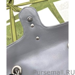 Copy GG Marmont Mini Shoulder Bag 446744 Gray