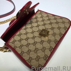 Replica GG Marmont Mini Top Handle Bag 583571 Red