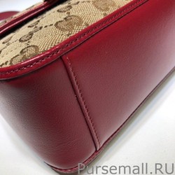 Replica GG Marmont Mini Top Handle Bag 583571 Red