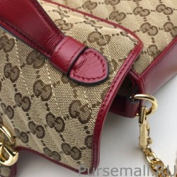 Replica GG Marmont Mini Top Handle Bag 583571 Red