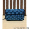 Fashion GG Marmont Multicolour Super Mini Bag 476433 Blue