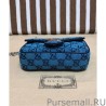 Fashion GG Marmont Multicolour Super Mini Bag 476433 Blue