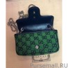 Best GG Marmont Multicolour Super Mini Bag 476433 Green