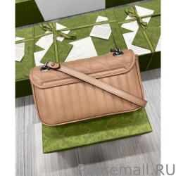 High Quality GG Marmont Small Shoulder Bag 443497 Apricot