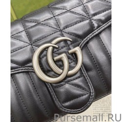 AAA+ GG Marmont Small Shoulder Bag 443497 Black