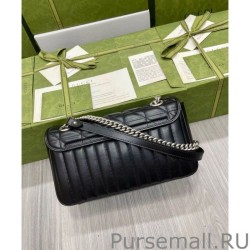 AAA+ GG Marmont Small Shoulder Bag 443497 Black