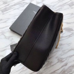 Top Quality YSL Saint Laurent Shoping Bag Graind leather Black