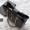 Top Quality YSL Saint Laurent Shoping Bag Graind leather Black