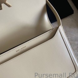 7 Star YSL Saint Laurent Solferino Medium Monogram Satchel Bag Apricot