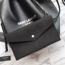 Replica YSL Saint Laurent Teddy Bucket Bag Black