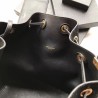 Perfect YSL Saint Laurent Teddy Bucket Bag Matte leather Black