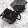 Perfect YSL Saint Laurent Teddy Bucket Bag Matte leather Black