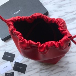 Wholesale YSL Saint Laurent Teddy Bucket Bag Red