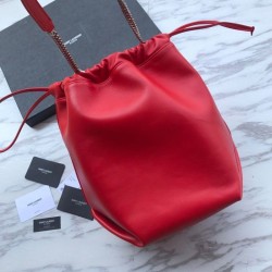 Wholesale YSL Saint Laurent Teddy Bucket Bag Red