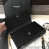 Replica Saint Laurent Monogram Shoulder Bag in Black Leather 354119