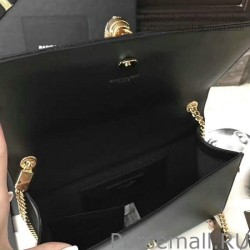 Replica Saint Laurent Monogram Shoulder Bag in Black Leather 354119