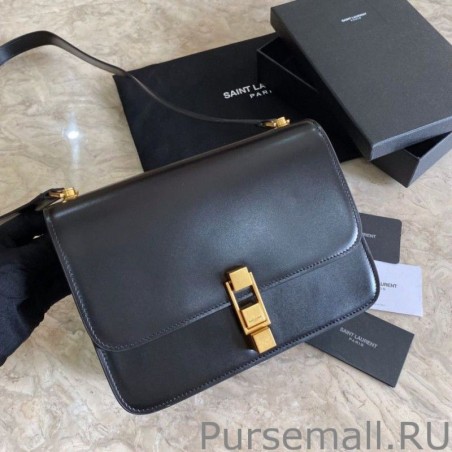 High Quality YSL Saint Laurent Carre Satchel Suede Bag Black