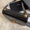 High Quality YSL Saint Laurent Carre Satchel Suede Bag Black