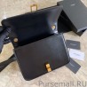 High Quality YSL Saint Laurent Carre Satchel Suede Bag Black