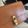 Luxury YSL Saint Laurent Carre Satchel Suede Bag Brown