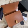 Luxury YSL Saint Laurent Carre Satchel Suede Bag Brown