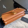 High Quality YSL Saint Laurent Cassandra Medium Suede Bag Brown