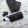 AAA+ YSL Saint Laurent Classic Monogram Wallet Smooth Leather Black