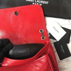 7 Star YSL Saint Laurent Medium Niki Chain Bag Red