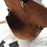 High Quality YSL Saint Laurent Medium Reversible Kate Suede and Smooth Leather Brown