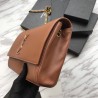 High Quality YSL Saint Laurent Medium Reversible Kate Suede and Smooth Leather Brown