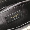 Top YSL Saint Laurent Monogram Tablet Pouch Matelasse Leather Black