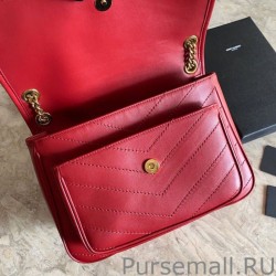 Fashion YSL Saint Laurent Niki Medium Smooth Leather Bag Red