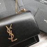 Fashion YSL Saint Laurent Sunset Medium Smooth leather Back Gold Hardware