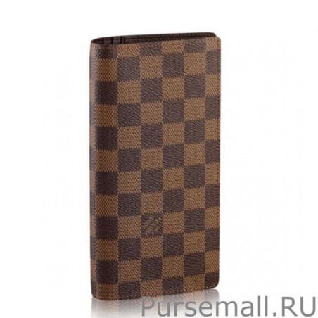 Fashion Damier Ebene Canvas Canvas Brazza Wallet N60017