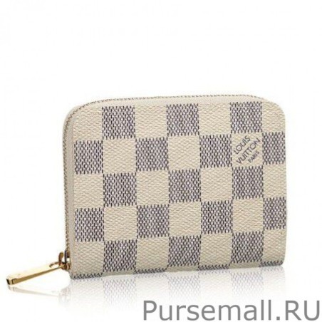 Top Quality Zippy Coin Purse Damier Azur Canvas Canvas N63069