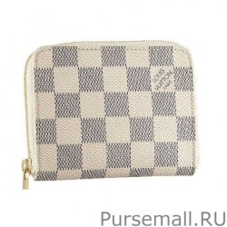 Top Quality Zippy Coin Purse Damier Azur Canvas Canvas N63069