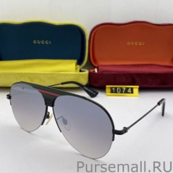 Inspired GG1075 Round Frame Sunglass Gold /Gray