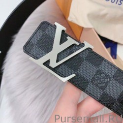 AAA+ LV Initiales 40MM Reversible Belt Damier Graphite M0213Q