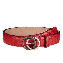 Wholesale Gucci Leather Belts With Contrast Interlocking G Buckle 295704 CAO0N 6420