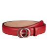 Wholesale Gucci Leather Belts With Contrast Interlocking G Buckle 295704 CAO0N 6420